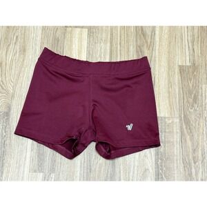 Varsity Spirit‎ Womens Maroon Compression Cheer Shorts Burgundy Athletic Small